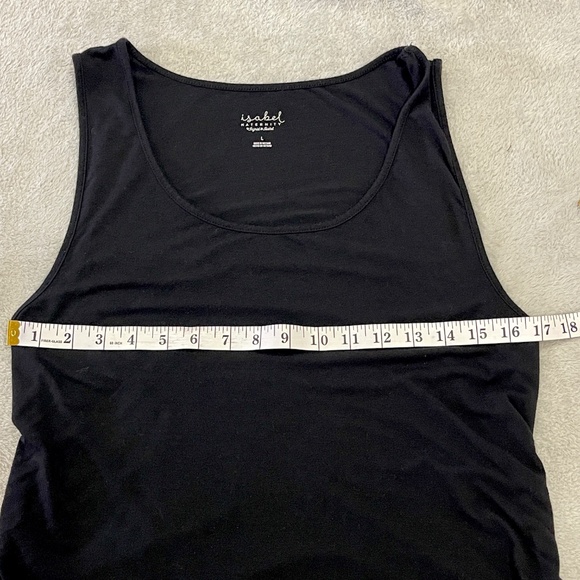 Maternity Long Black Maxi Dress Size Large - Picture 8 of 9